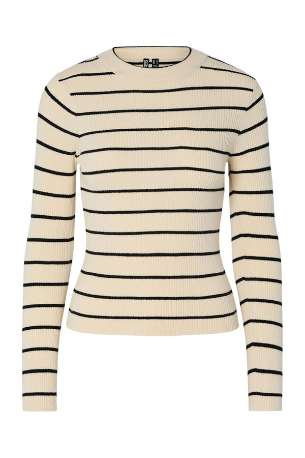 Pieces Jersey fino ajustado gris