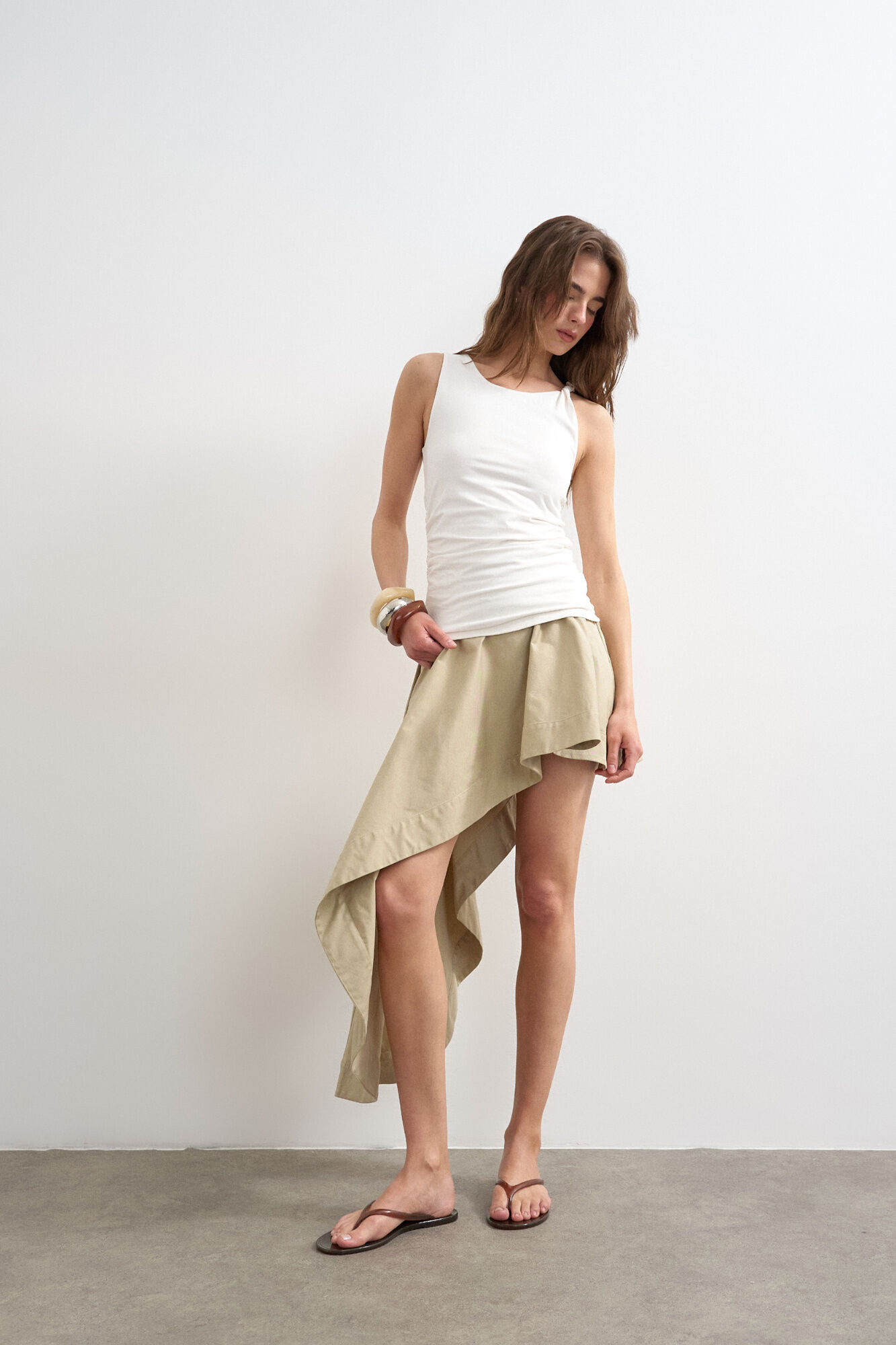 Topshop Top cuello redondo