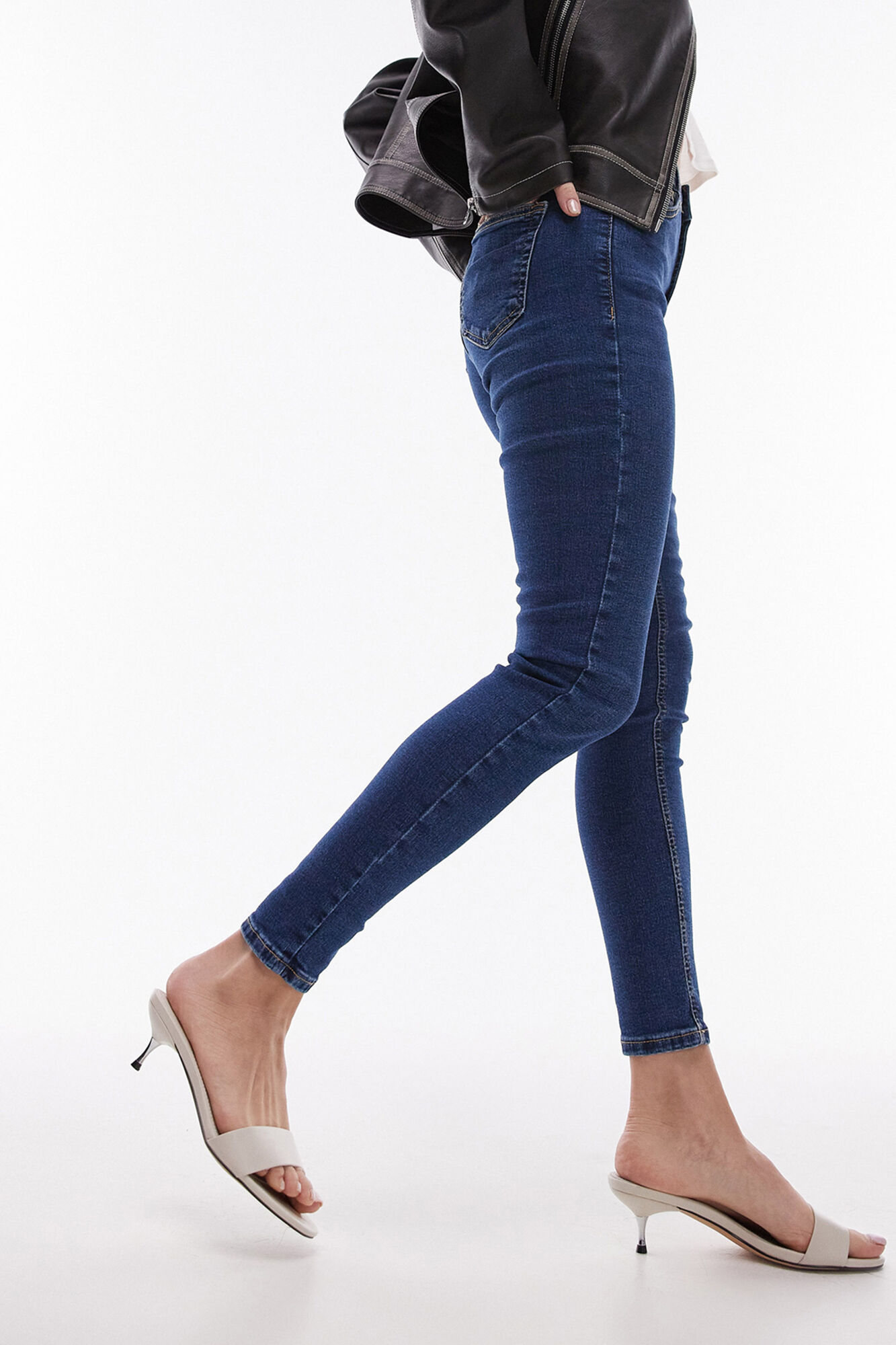 Topshop Jeans slim de tiro alto