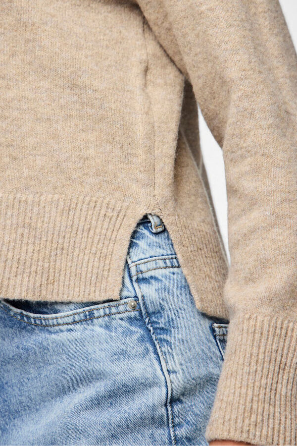 Pieces Jersey punto b&aacute;sico gris