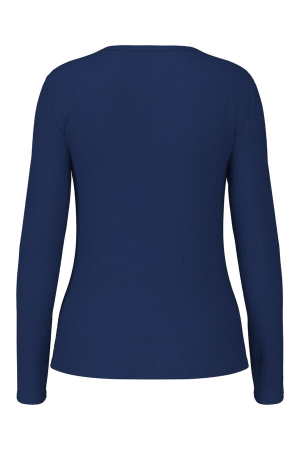 Pieces Camiseta rayas manga larga azul