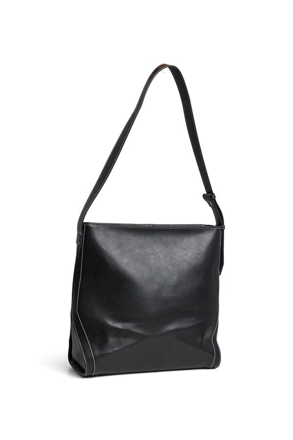 Pieces Bolso shopper efecto piel negro