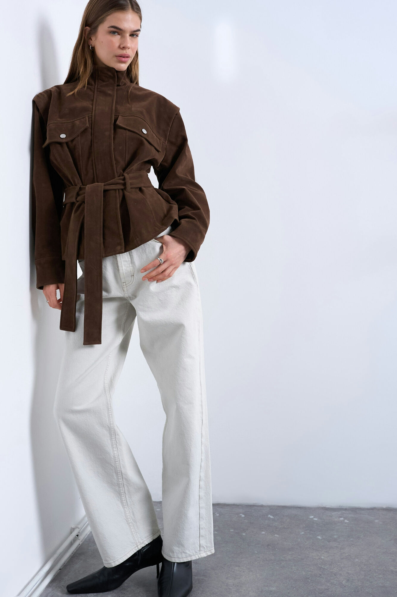 Topshop Chaqueta cuello alto