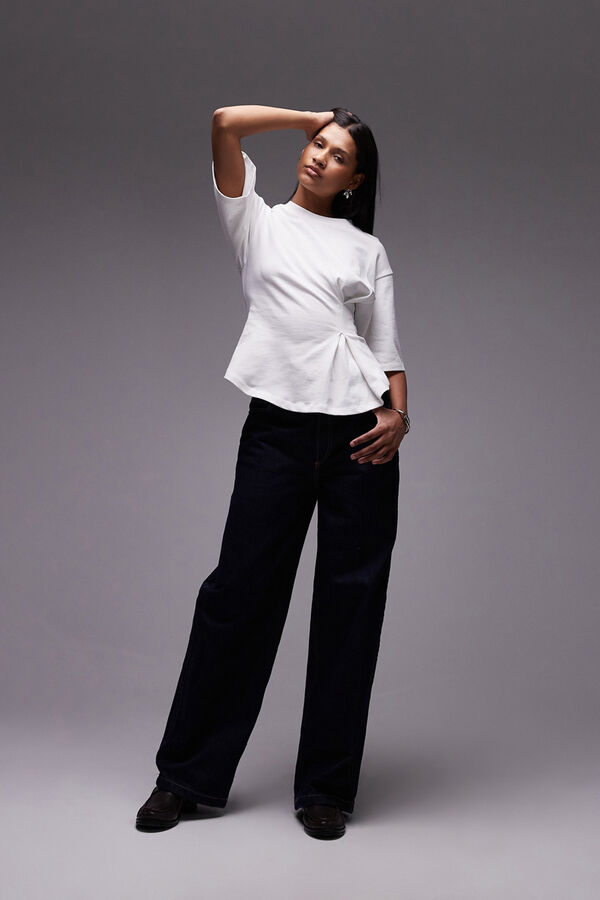 Topshop Camiseta de manga corta blanco