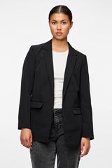 Pieces Blazer oversize sin botones negro