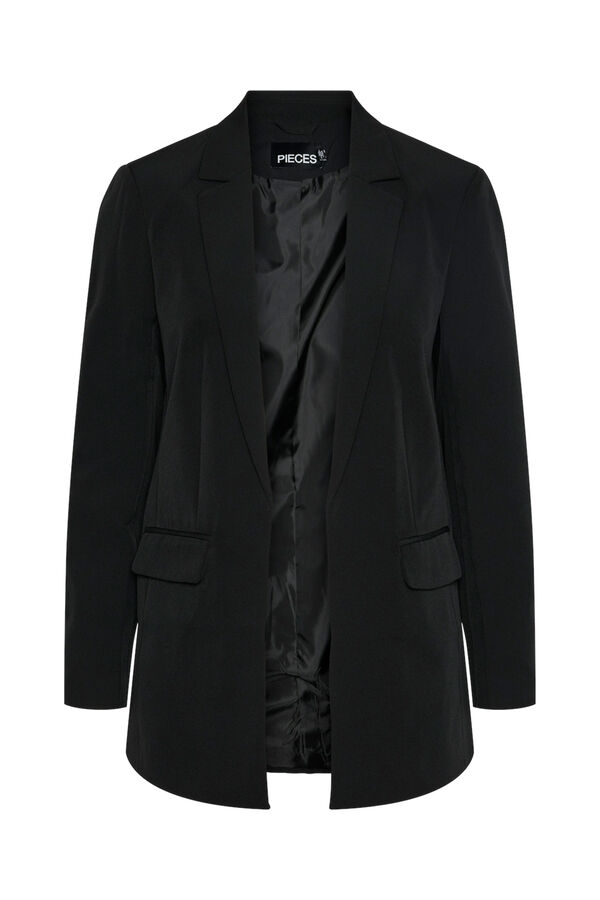 Pieces Blazer b&aacute;sica negro