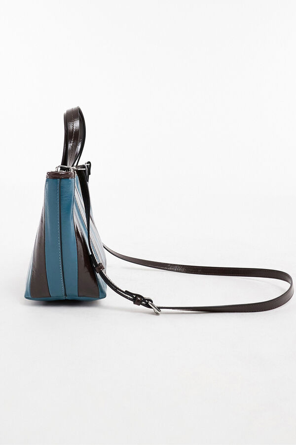 Topshop Bolso de hombro rayas azul