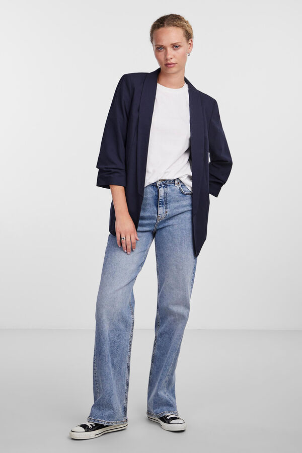 Pieces Blazer con mangas 3/4 azul