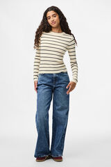 Pieces Jersey fino ajustado gris