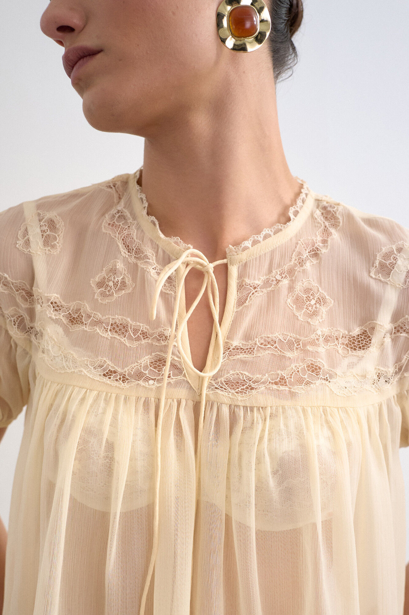 Topshop Blusa semitransparente