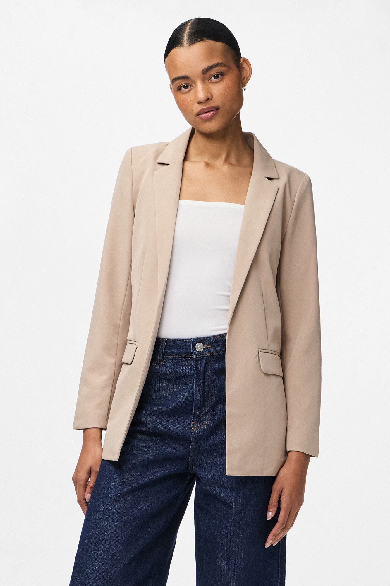 Pieces Blazer oversize sin botones