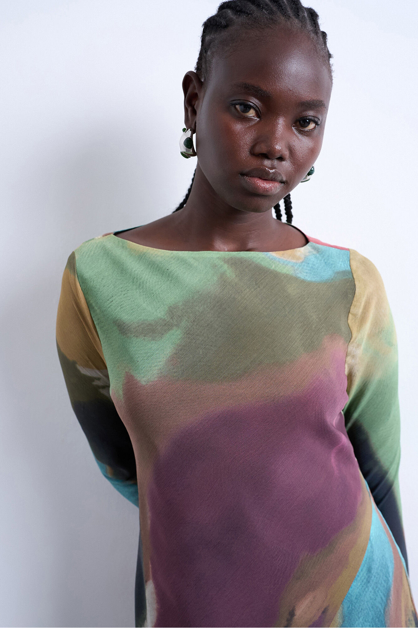 Topshop Vestido de manga larga