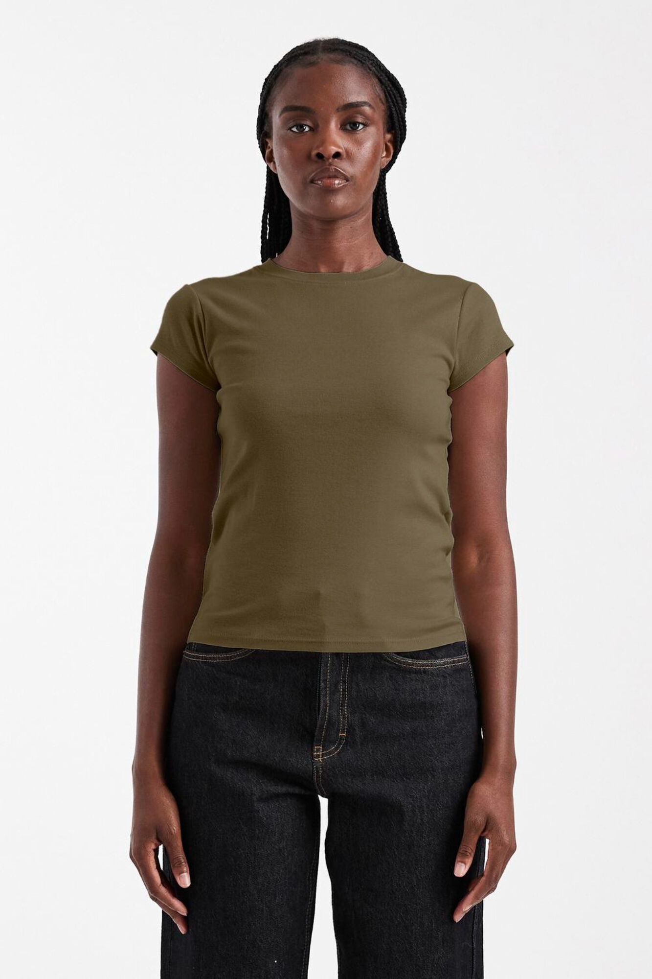 Topshop Camiseta manga corta algod&oacute;n