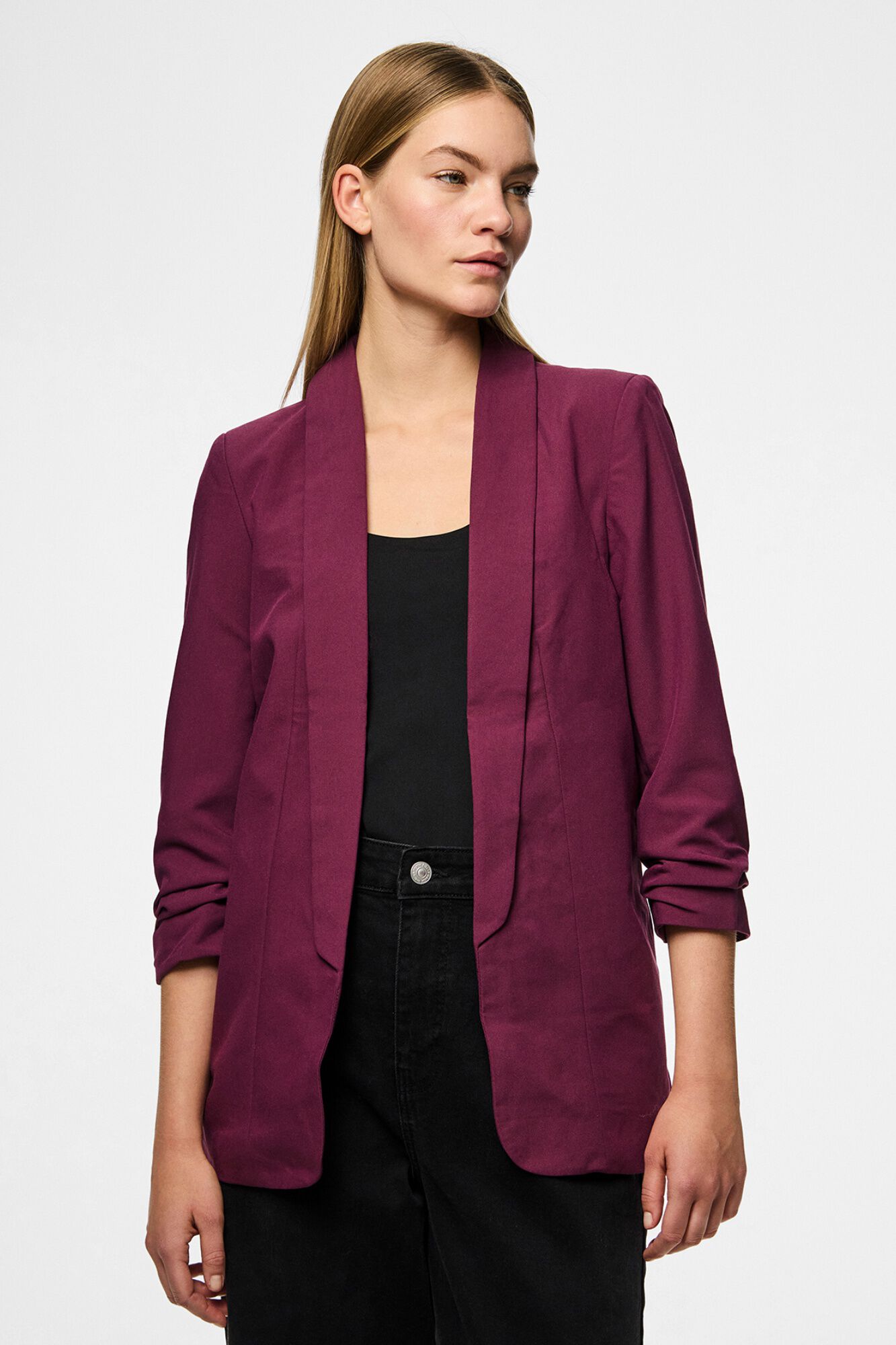 Pieces Blazer con mangas 3/4