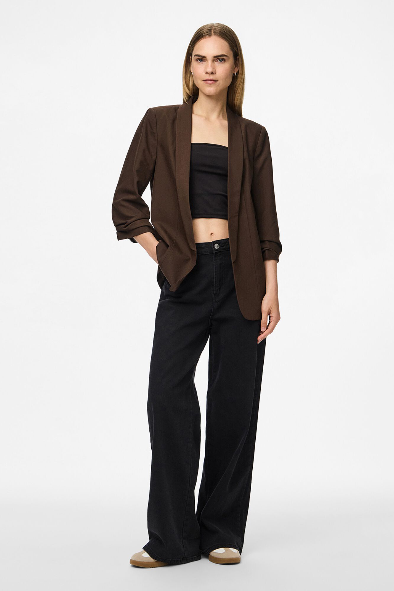 Pieces Blazer con mangas 3/4