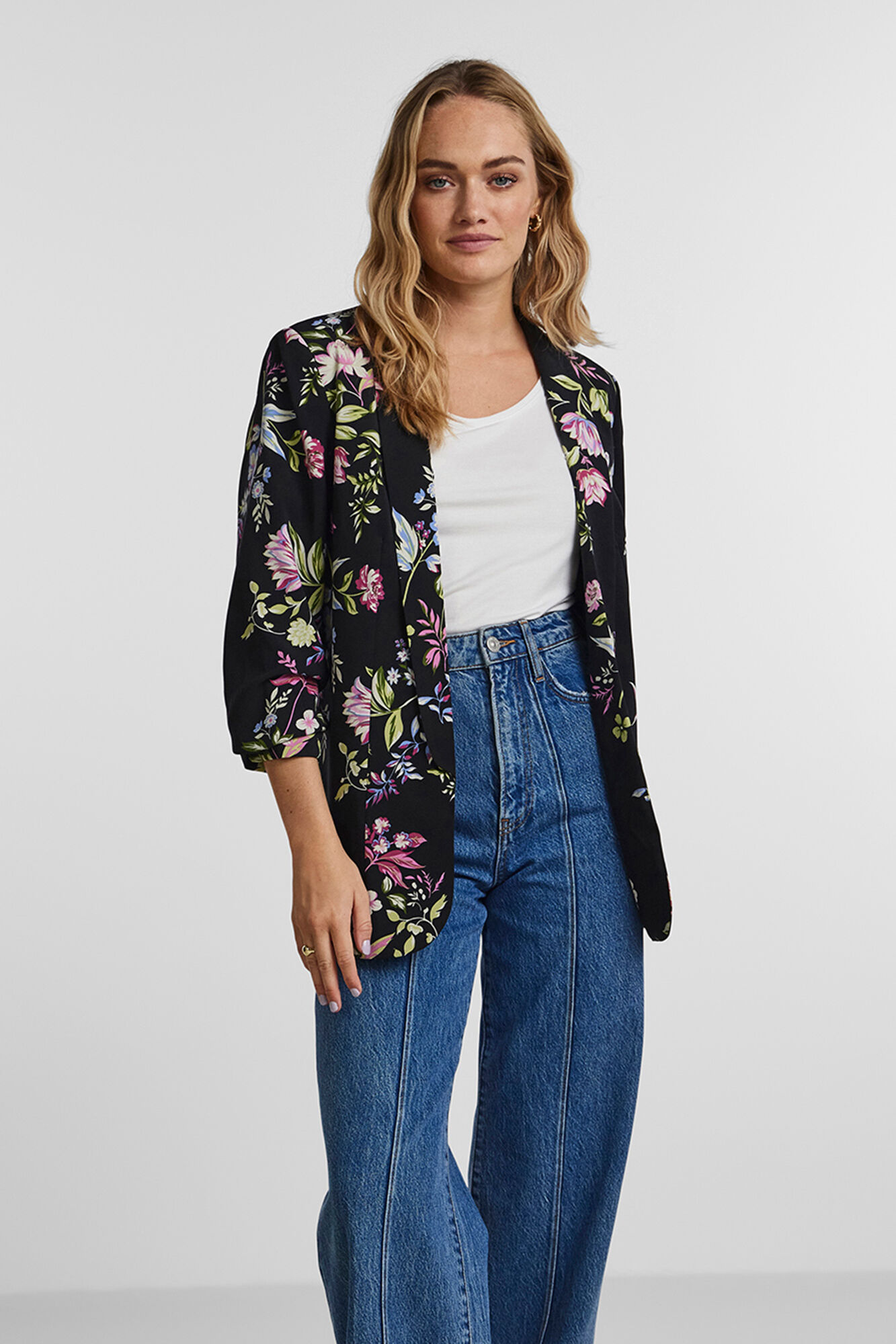 Pieces Blazer con mangas 3/4