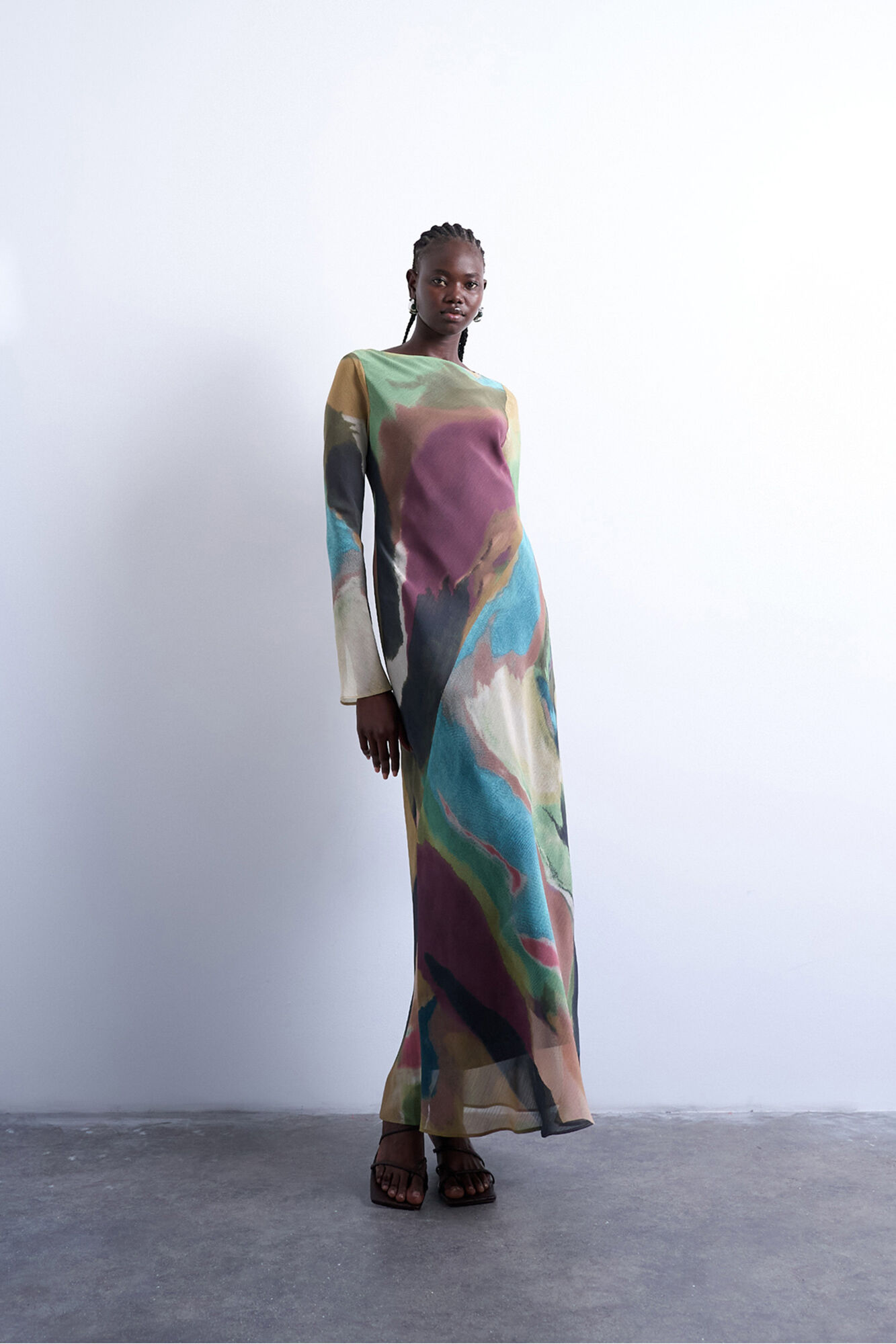 Topshop Vestido de manga larga