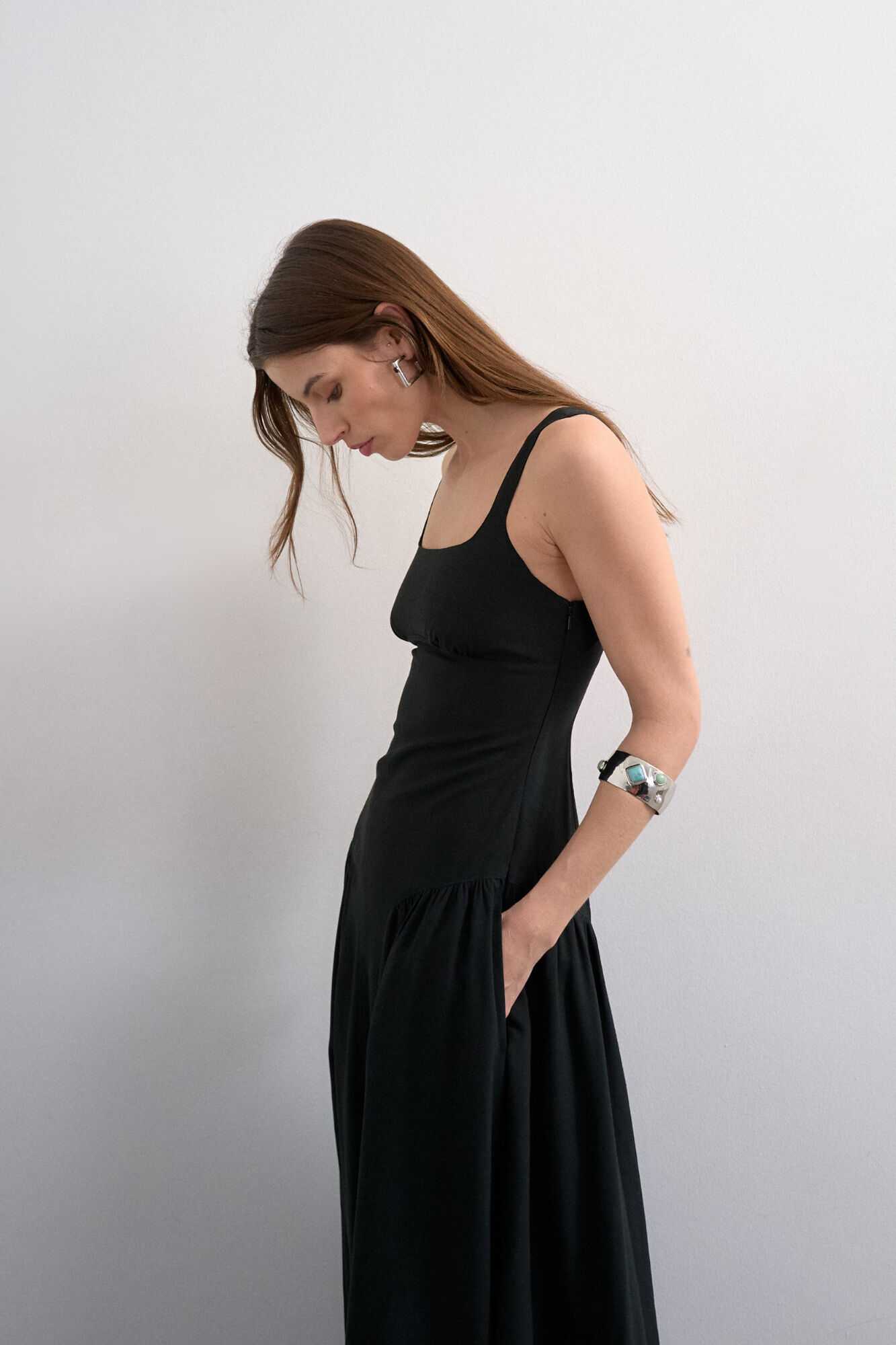 Topshop Vestido largo tirantes