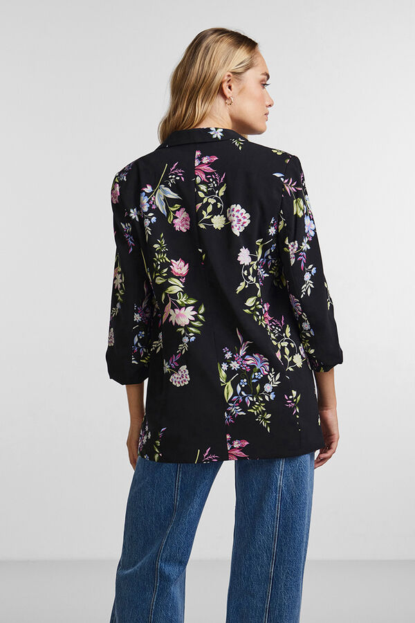 Pieces Blazer con mangas 3/4 negro