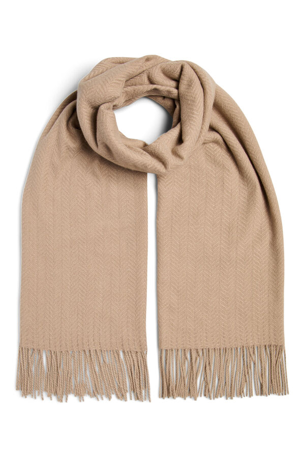 Pieces Bufanda ligera flecos tostado