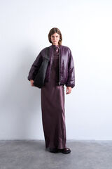 Topshop Chaqueta corta de nylon morado/lila