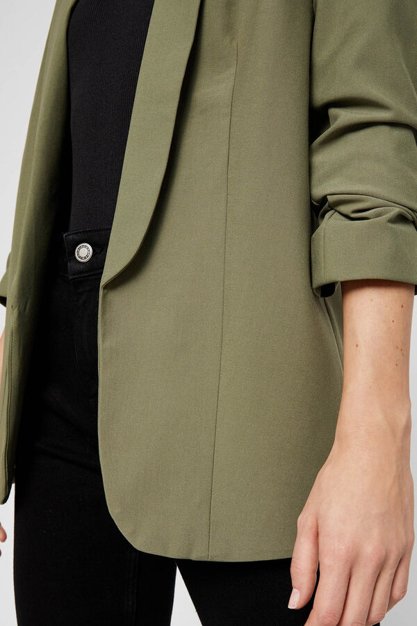 Pieces Blazer con mangas 3/4 verde