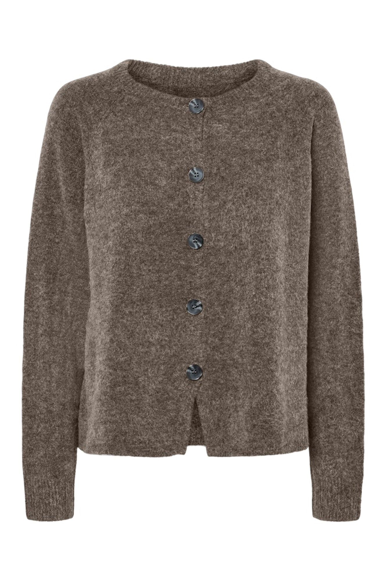 Pieces C&aacute;rdigan punto b&aacute;sico jaspeado