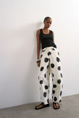 Topshop Pantal&oacute;n estampado barrel fit rosa