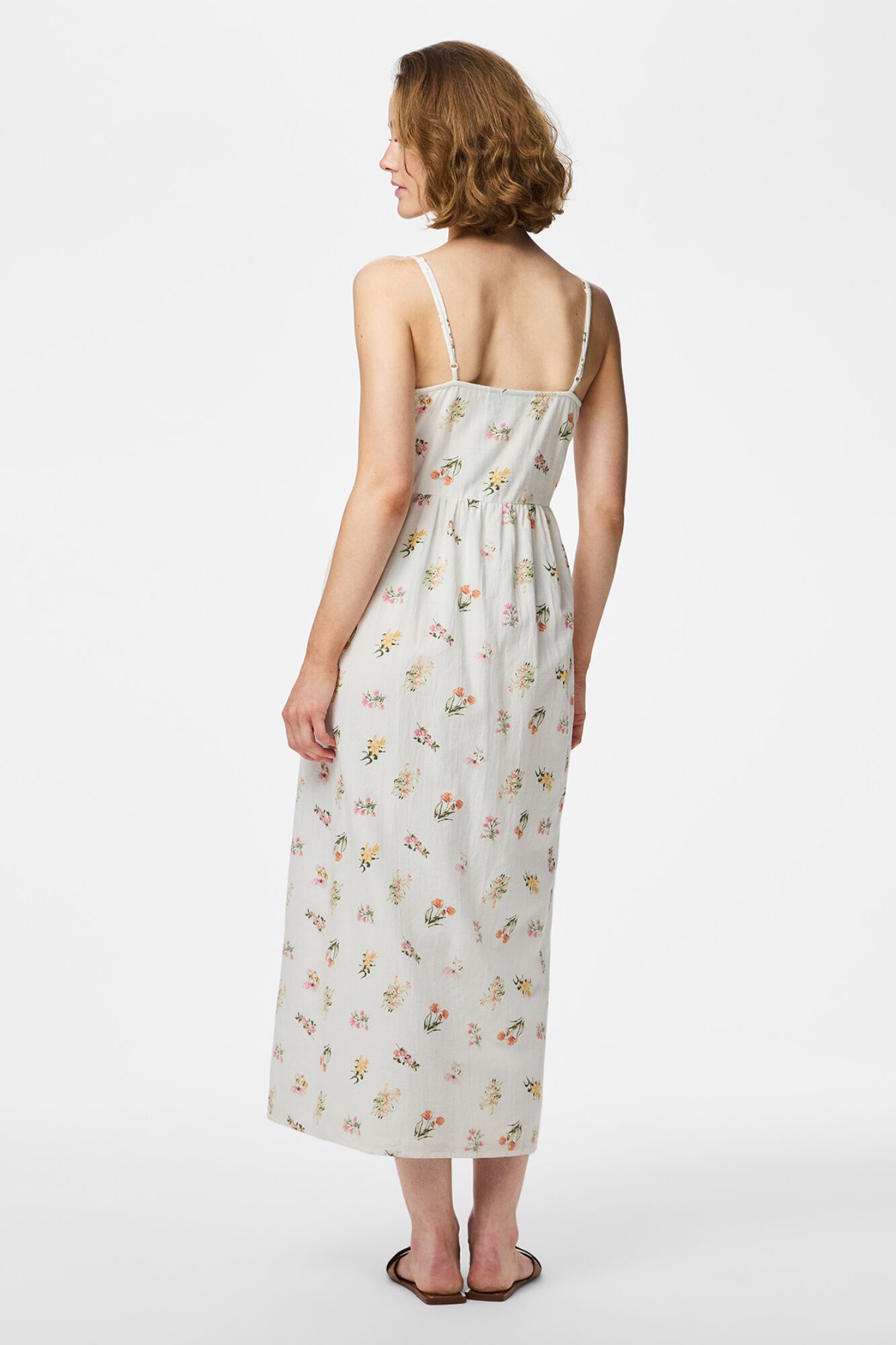 Pieces Vestido largo de tirantes estampado