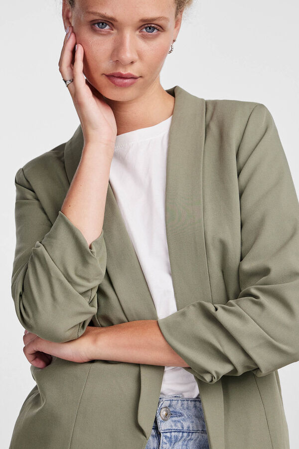 Pieces Blazer con mangas 3/4 verde
