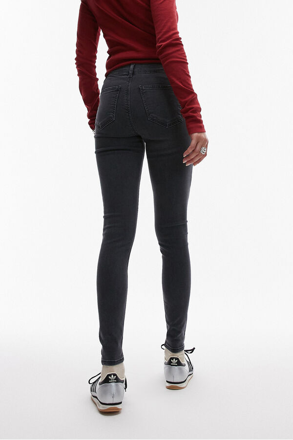 Topshop Jeans skinny de tiro alto negro