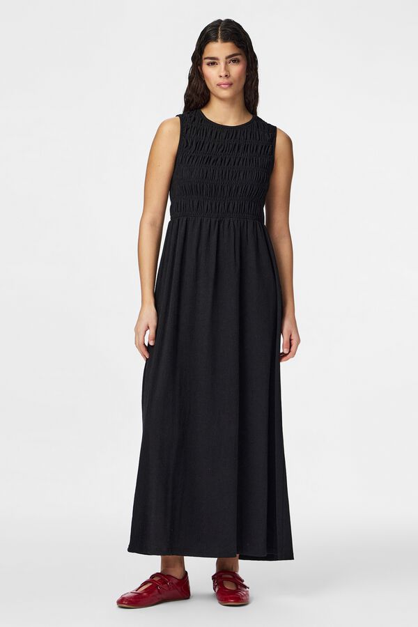 Pieces Vestido largo sin mangas negro