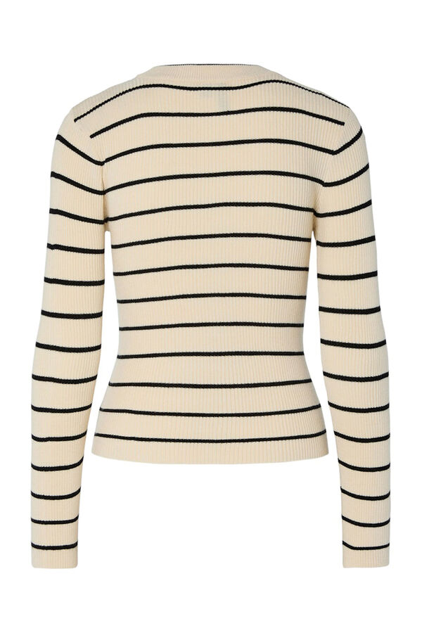 Pieces Jersey fino ajustado gris