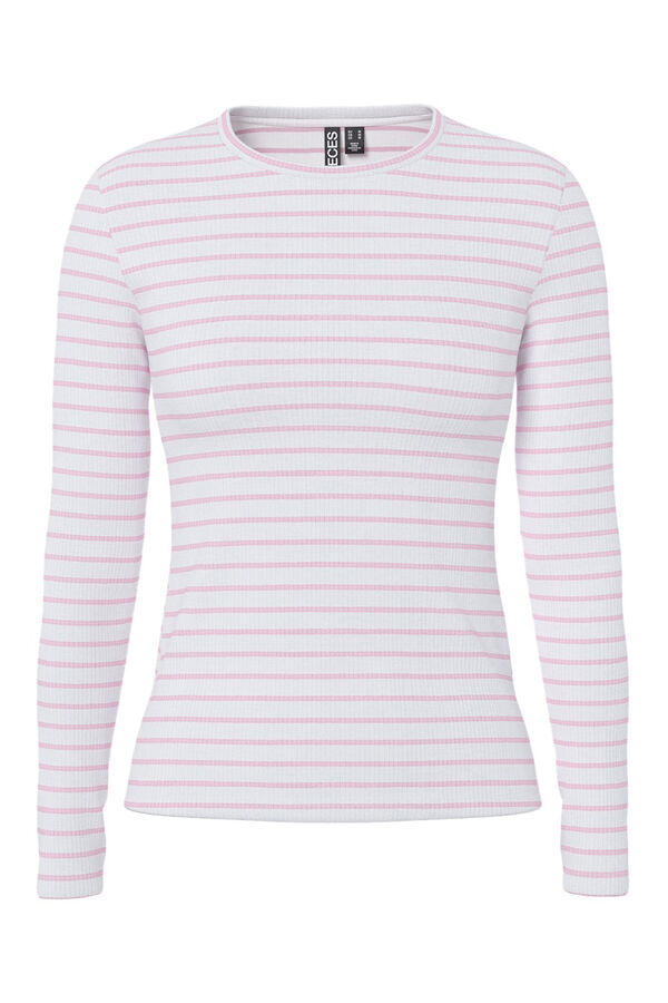 Pieces Camiseta canal&eacute; manga larga: morado/lila