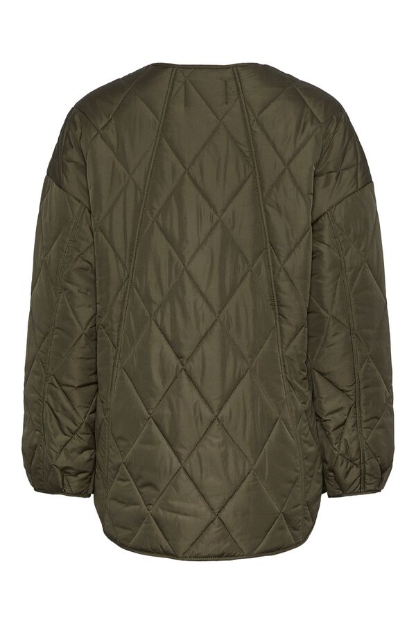 Pieces Chaqueta acolchada ligera verde