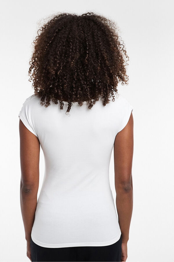 Topshop Top detalle de nudo blanco