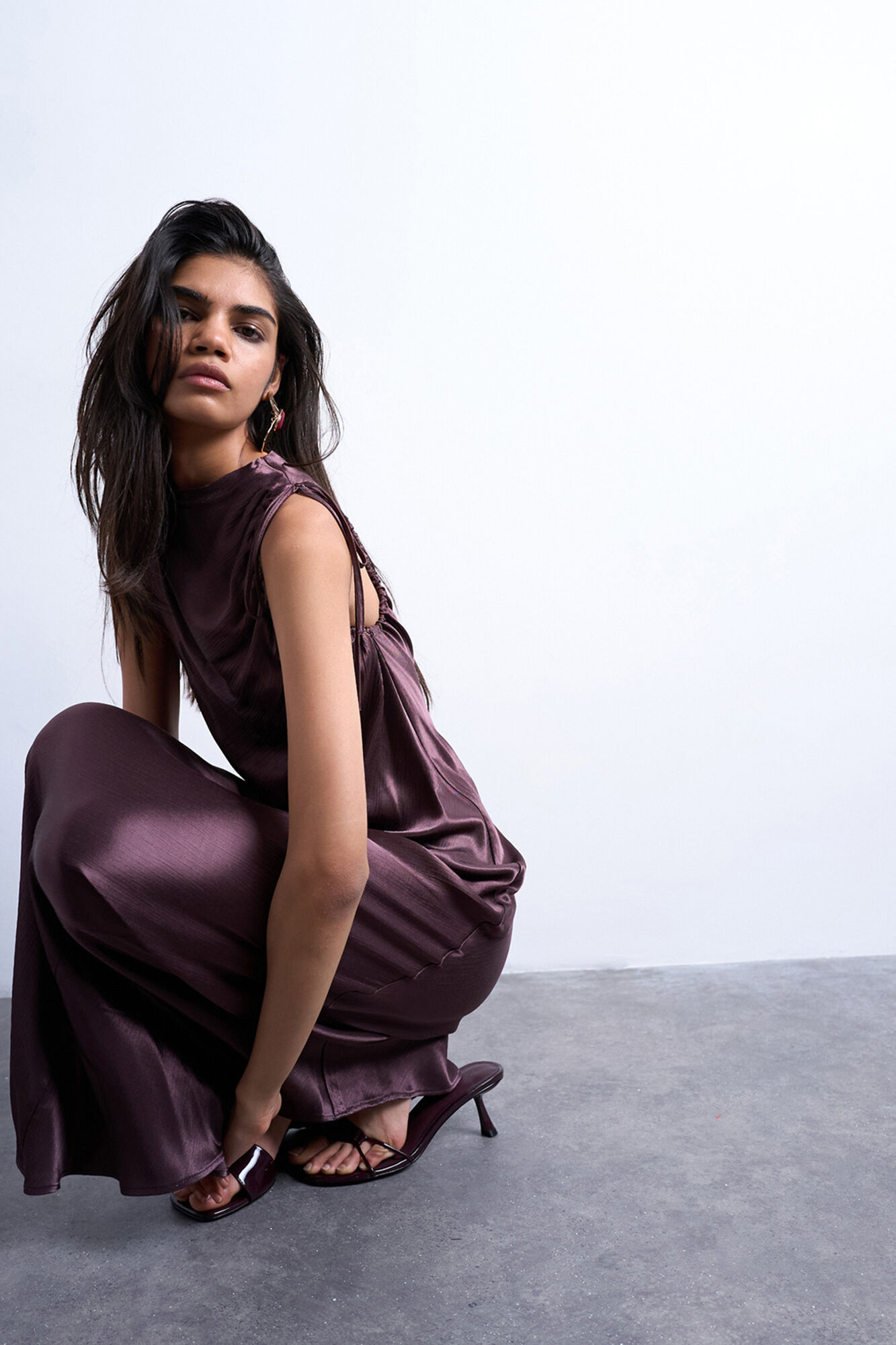 Topshop Vestido largo de corte maxi en viscosa LENZING&trade; ECOVERO&trade;