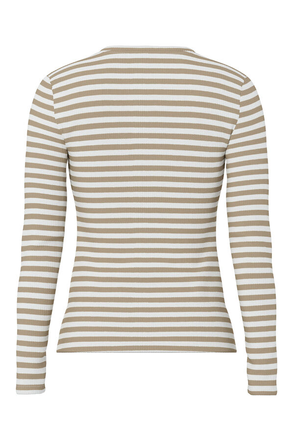 Pieces Camiseta canal&eacute; manga larga: tostado