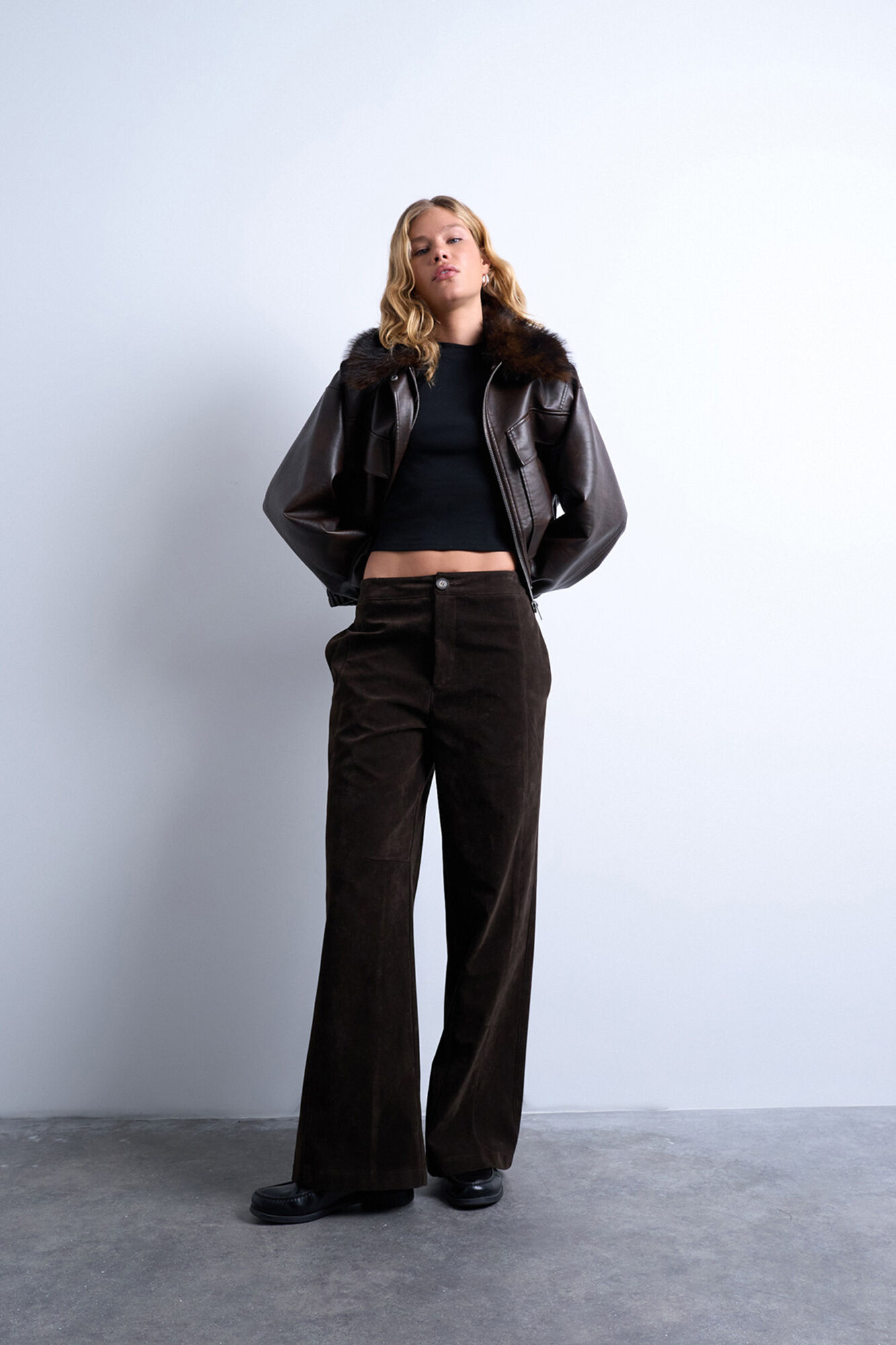 Topshop Top de manga corta b&aacute;sico