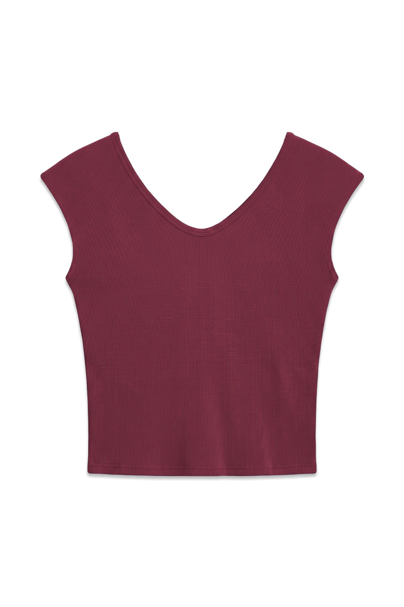 Topshop Camiseta escote V manga corta