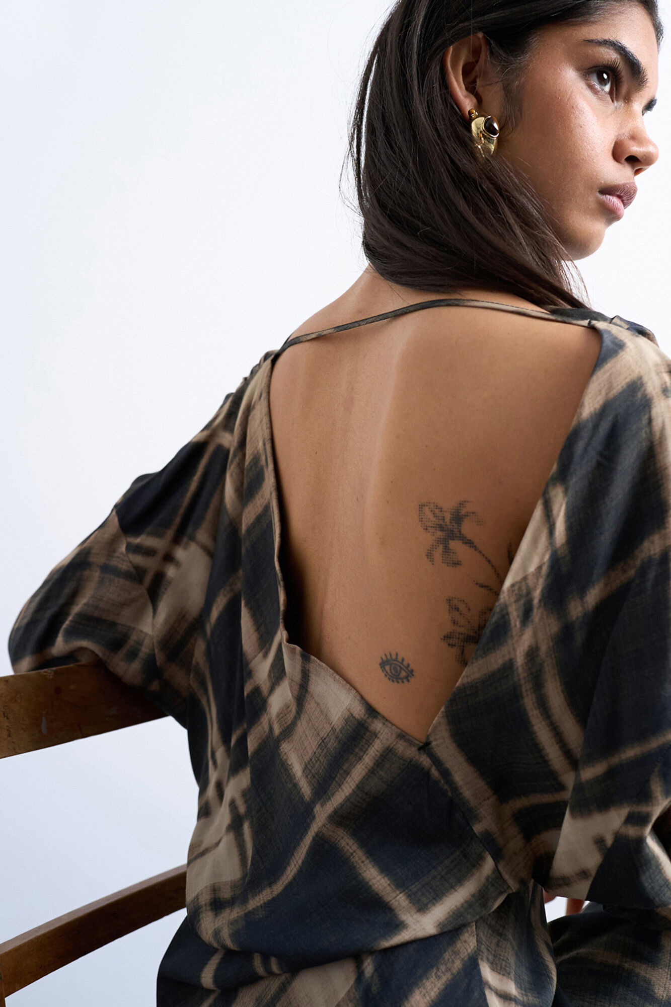 Topshop Vestido corto de manga larga.