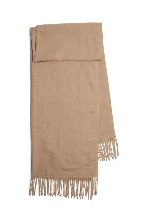 Pieces Bufanda ligera flecos tostado