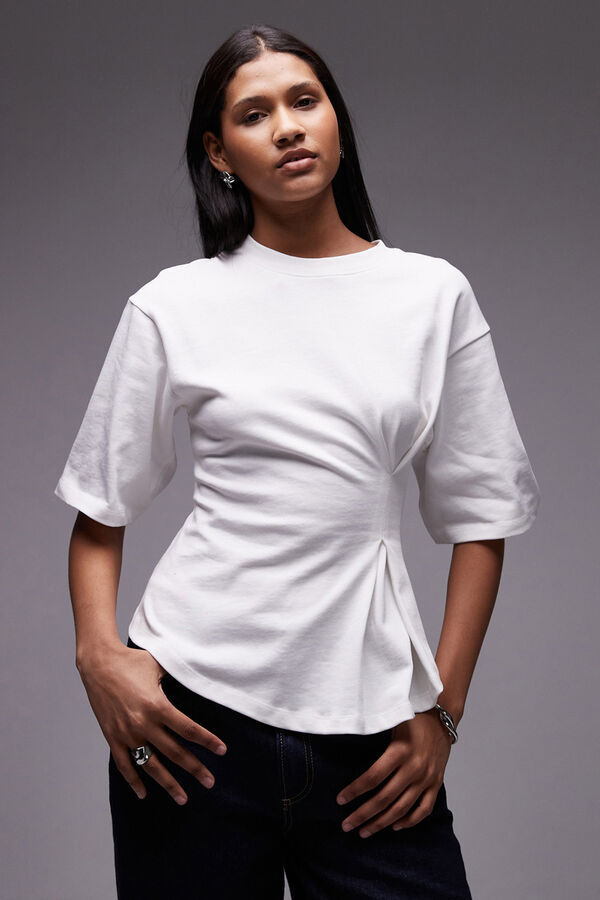 Topshop Camiseta de manga corta blanco