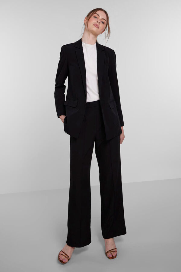 Pieces Blazer b&aacute;sica negro