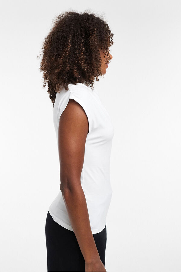 Topshop Top detalle de nudo blanco