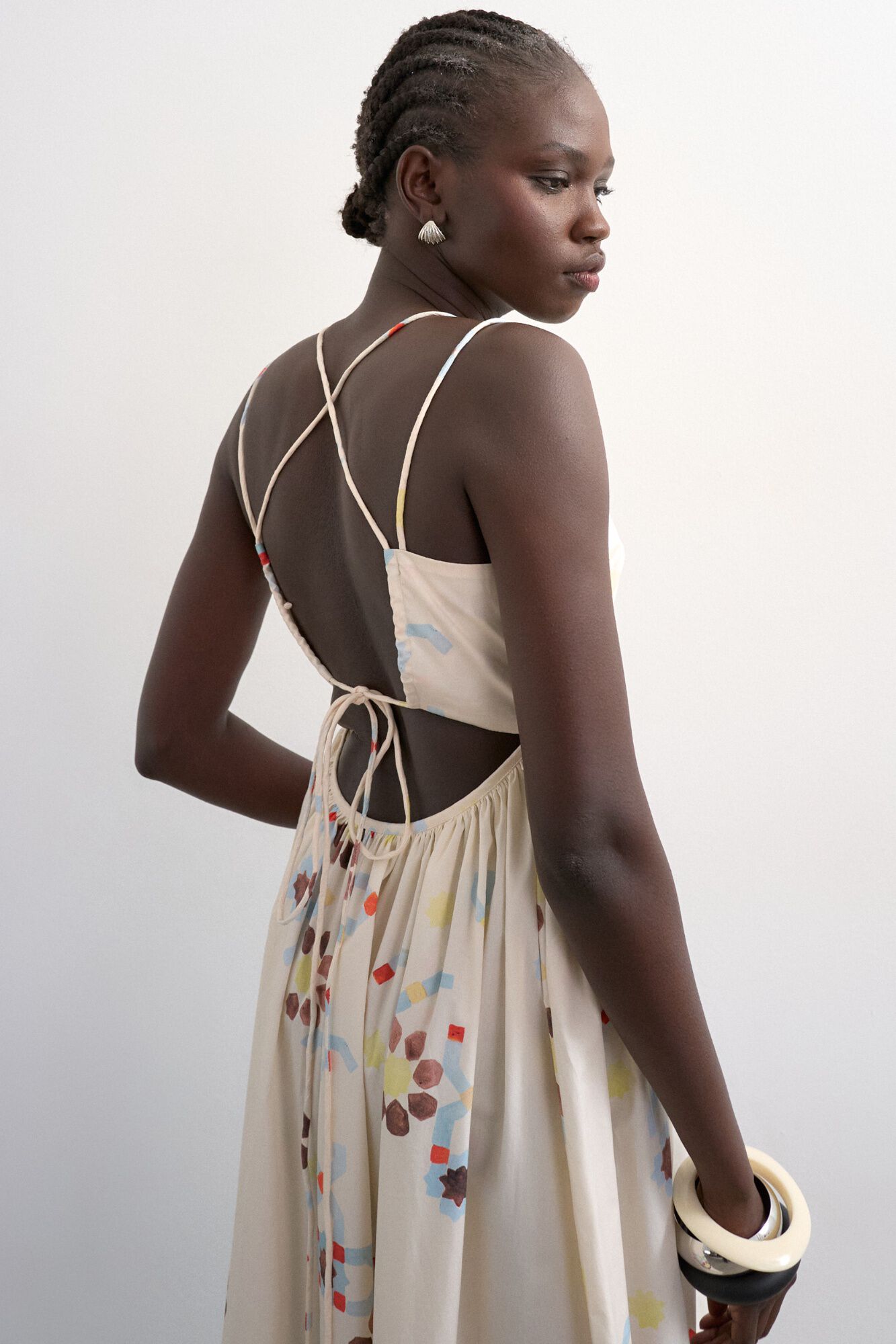 Topshop Vestido largo flores