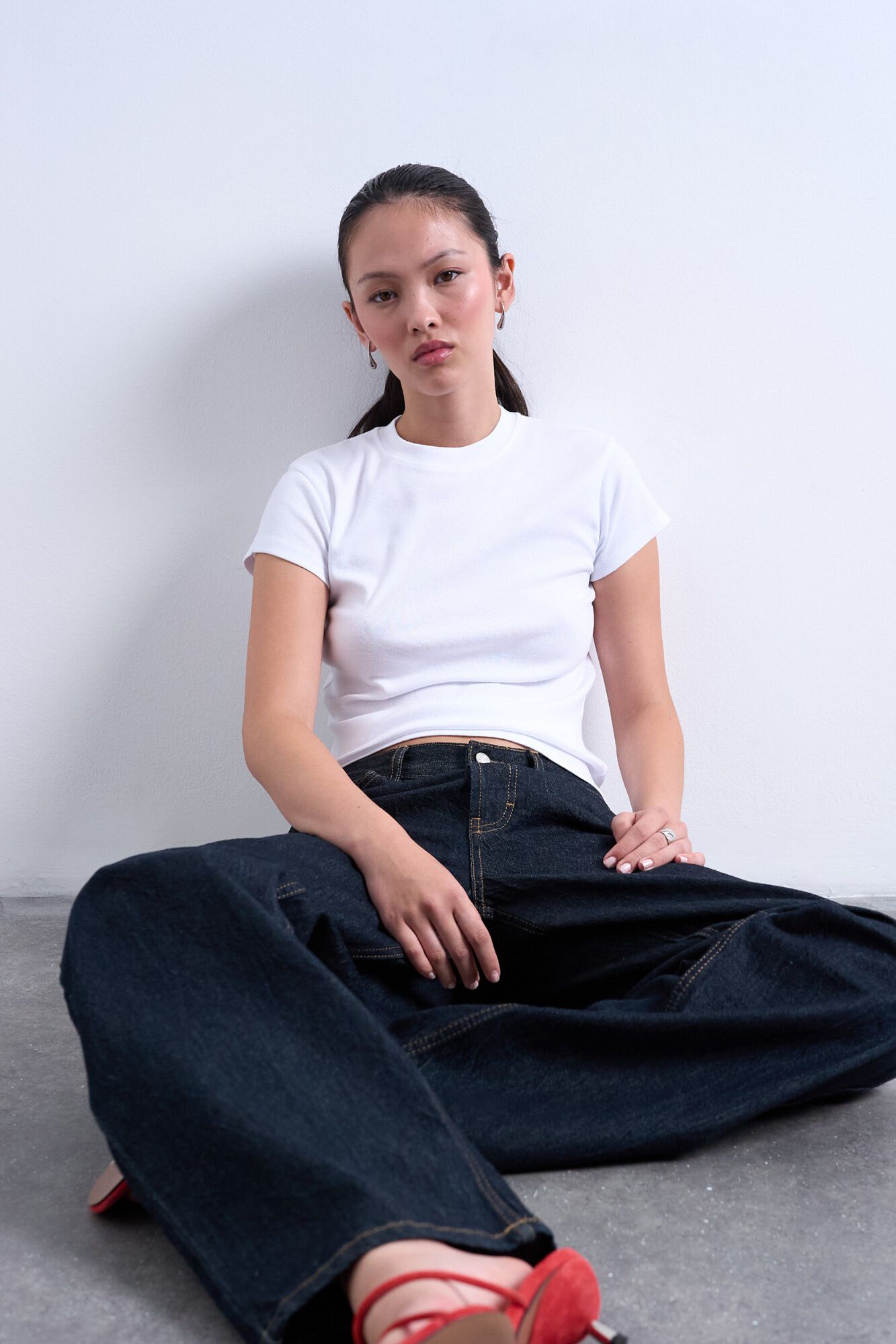 Topshop Camiseta manga corta algod&oacute;n