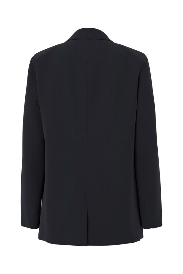 Pieces Blazer oversize sin botones negro