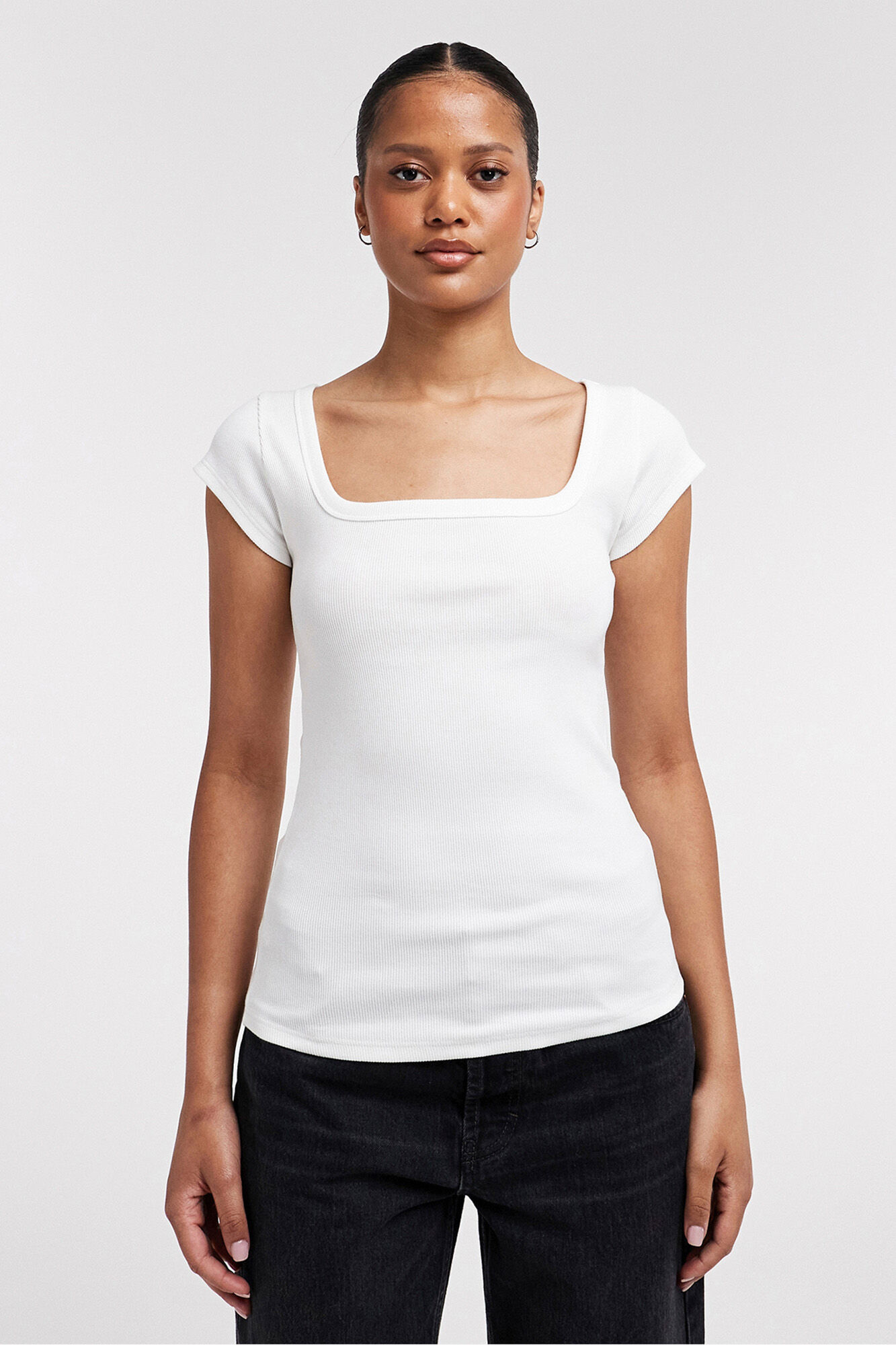 Topshop Camiseta cuello cuadrado