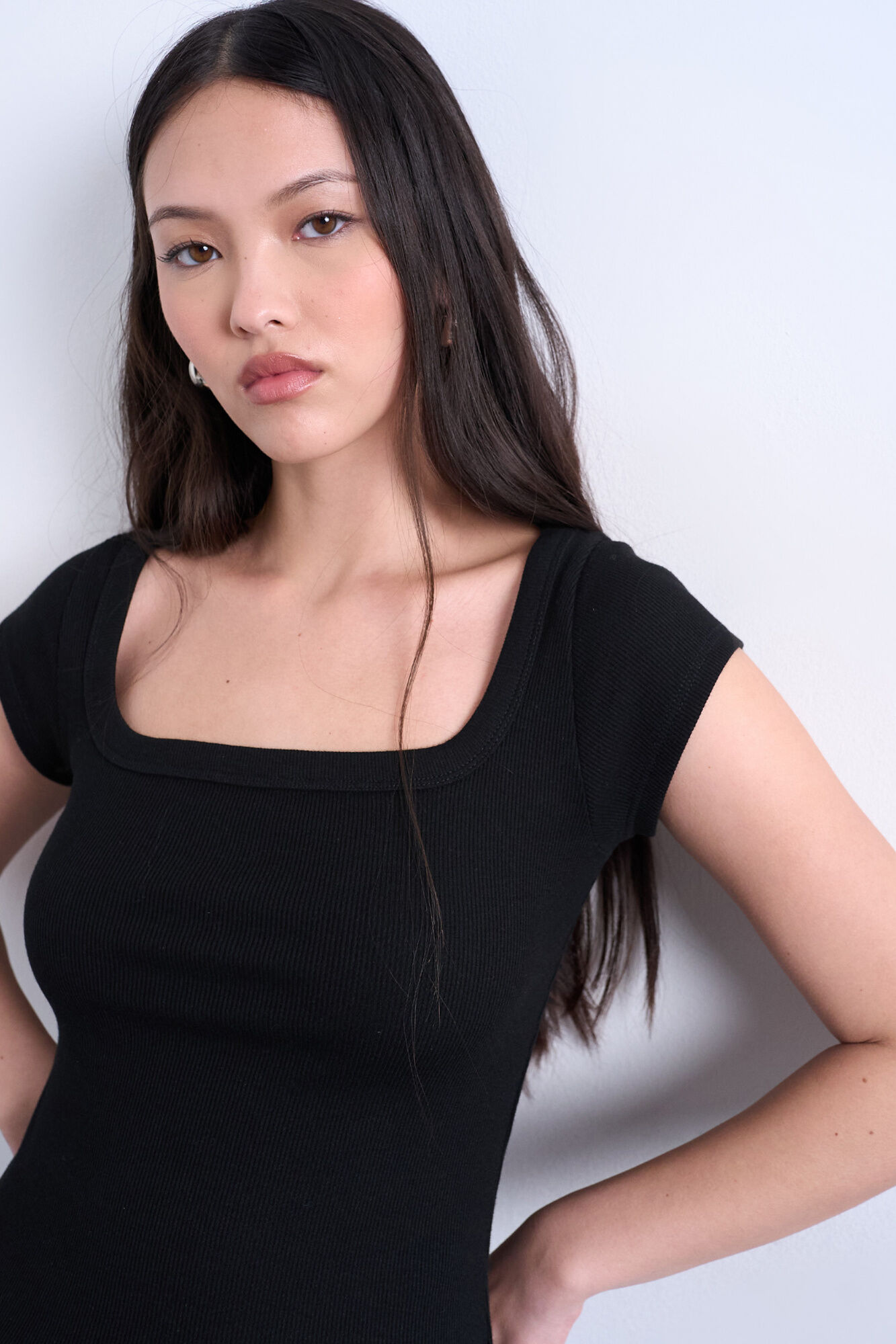 Topshop Camiseta cuello cuadrado